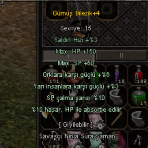  Gümüş bilezik 10HP ABSORB 6 ORK 5 EFSUN